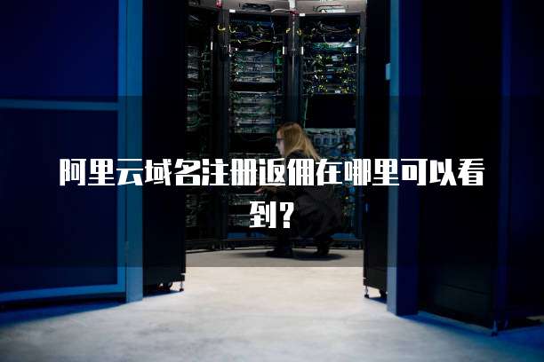 阿里云域名注册返佣在哪里可以看到？