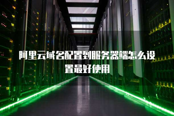 阿里云域名配置到服务器端怎么设置最好使用
