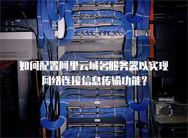 如何配置阿里云域名服务器以实现网络连接信息传输功能?