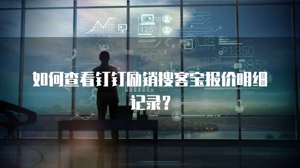 如何查看钉钉励销搜客宝报价明细记录？