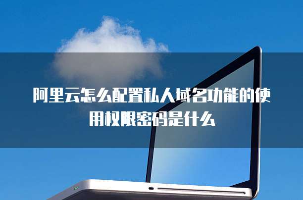 阿里云怎么配置私人域名功能的使用权限密码是什么