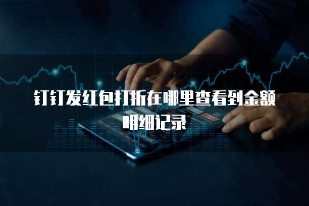 钉钉发红包打折在哪里查看到金额明细记录