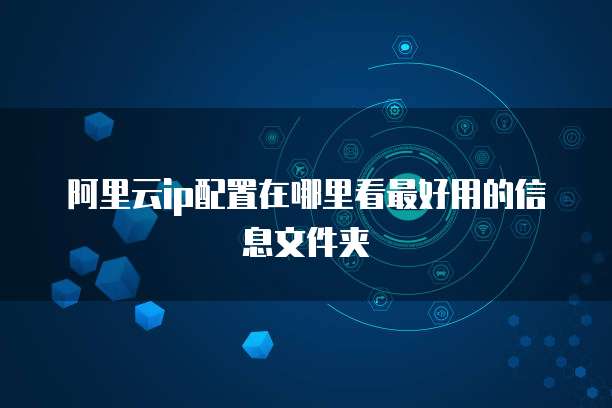 阿里云ip配置在哪里看最好用的信息文件夹