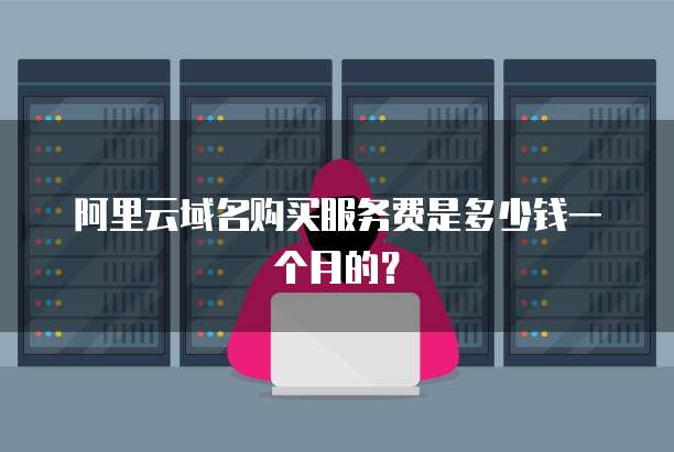 阿里云域名购买服务费是多少钱一个月的?