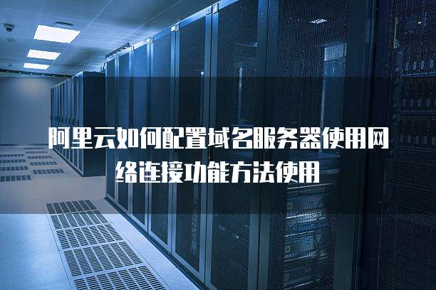 阿里云如何配置域名服务器使用网络连接功能方法使用