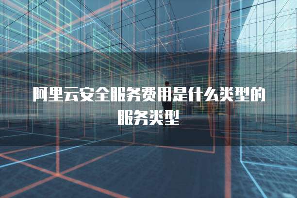 阿里云安全服务费用是什么类型的服务类型