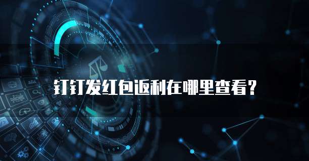 钉钉发红包返利在哪里查看?
