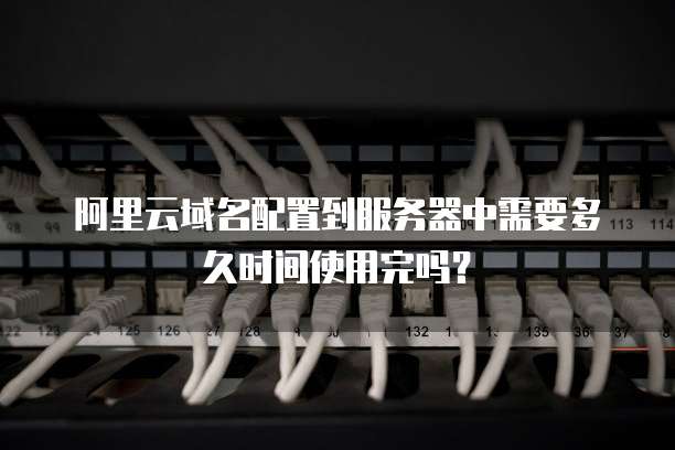 阿里云域名配置到服务器中需要多久时间使用完吗？