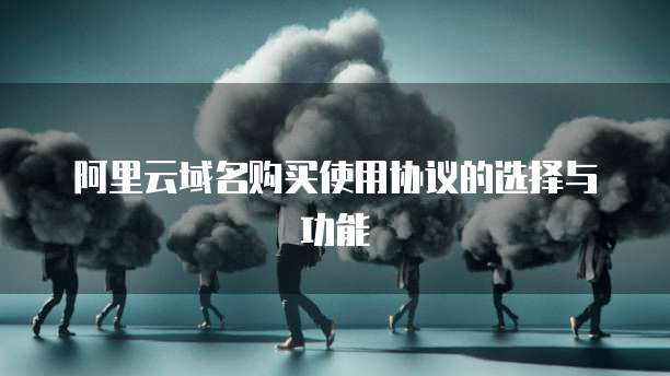 阿里云域名购买使用协议的选择与功能