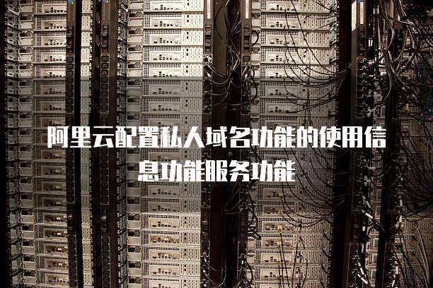 阿里云配置私人域名功能的使用信息功能服务功能