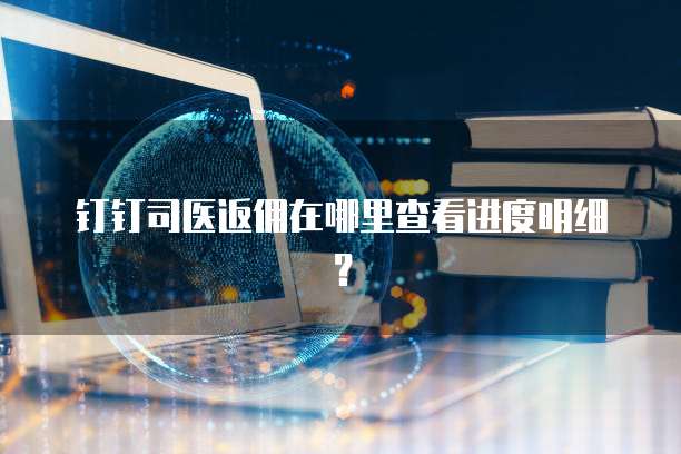 钉钉司医返佣在哪里查看进度明细?