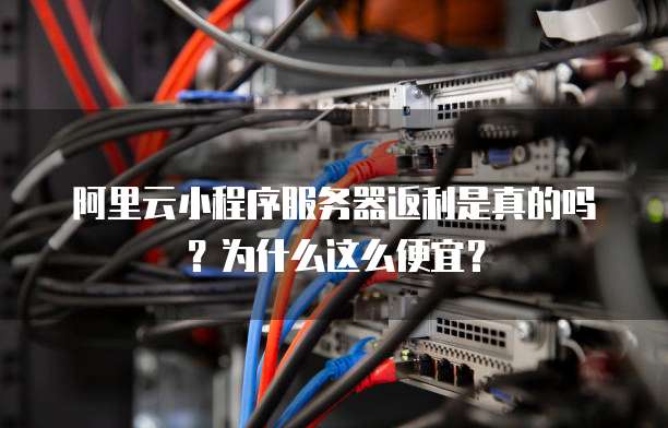 阿里云小程序服务器返利是真的吗?为什么这么便宜?