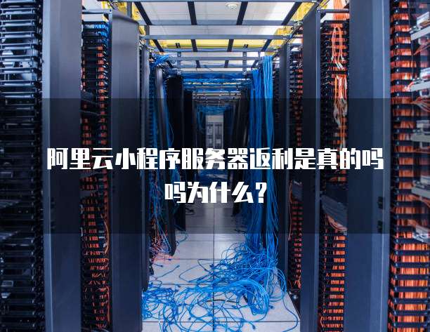 阿里云小程序服务器返利是真的吗吗为什么?