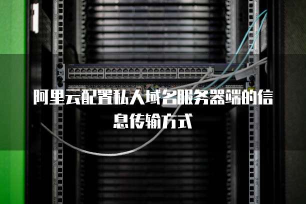 阿里云配置私人域名服务器端的信息传输方式