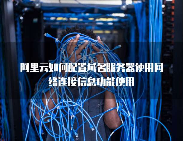 阿里云如何配置域名服务器使用网络连接信息功能使用