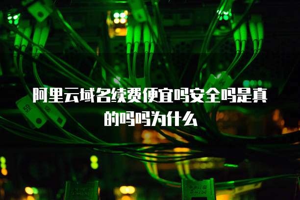 阿里云域名续费便宜吗安全吗是真的吗吗为什么