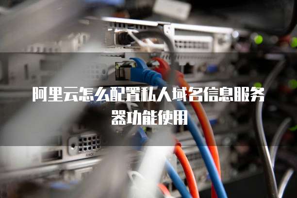 阿里云怎么配置私人域名信息服务器功能使用