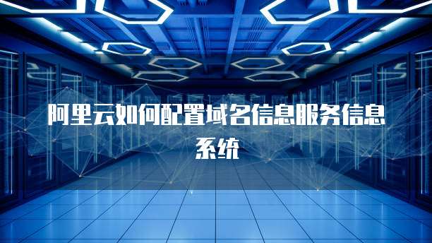 阿里云如何配置域名信息服务信息系统