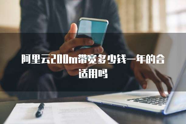 阿里云200m带宽多少钱一年的合适用吗