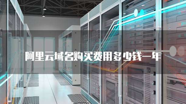 阿里云域名购买费用多少钱一年