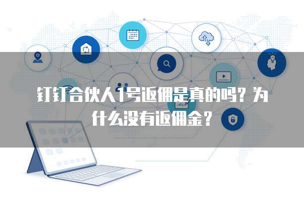 钉钉合伙人1号返佣是真的吗?为什么没有返佣金?