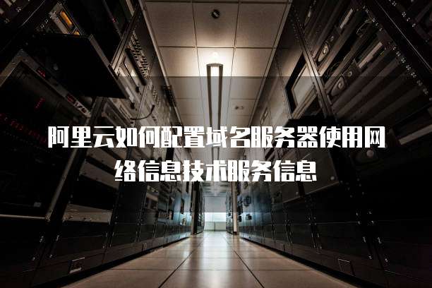 阿里云如何配置域名服务器使用网络信息技术服务信息