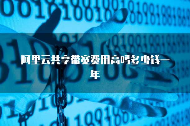 阿里云共享带宽费用高吗多少钱一年