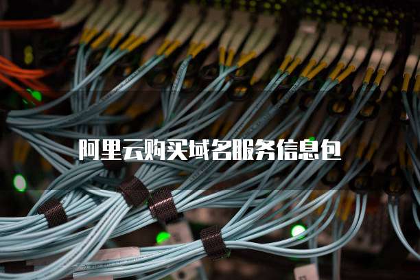 阿里云购买域名服务信息包
