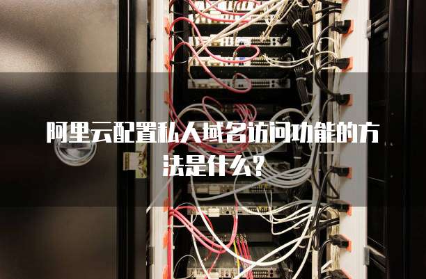 阿里云配置私人域名访问功能的方法是什么?