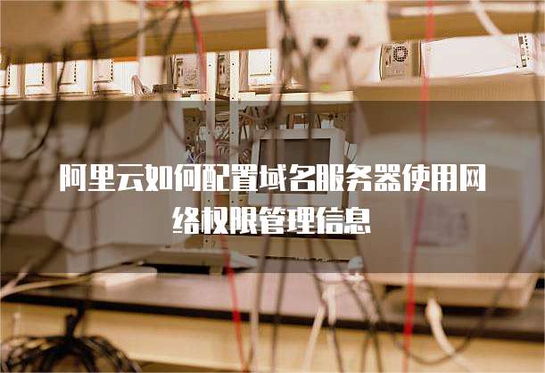 阿里云如何配置域名服务器使用网络权限管理信息