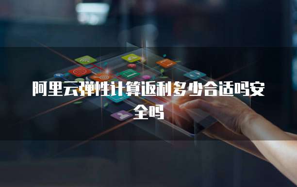 阿里云弹性计算返利多少合适吗安全吗