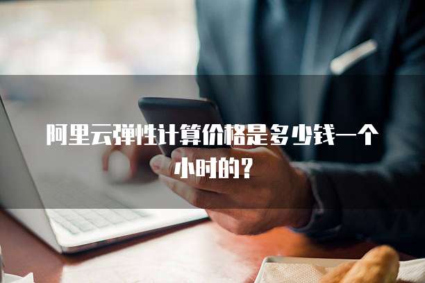 阿里云弹性计算价格是多少钱一个小时的?