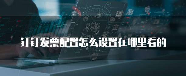 钉钉发票配置怎么设置在哪里看的