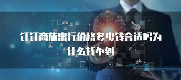 钉钉商旅出行价格多少钱合适吗为什么找不到