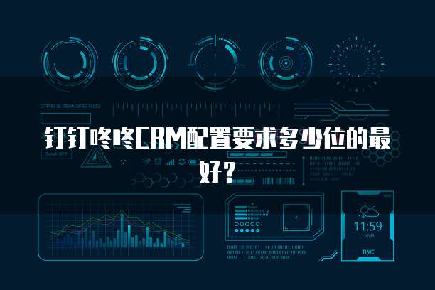 钉钉咚咚CRM配置要求多少位的最好？