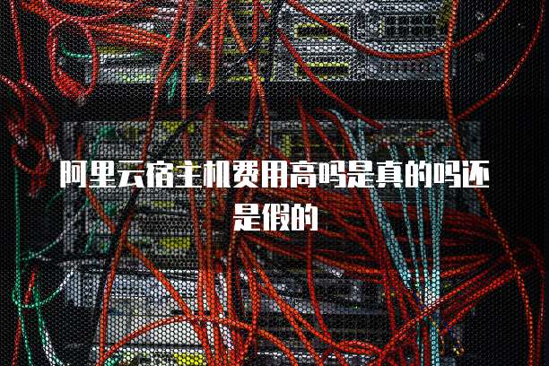 阿里云宿主机费用高吗是真的吗还是假的