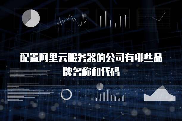 配置阿里云服务器的公司有哪些品牌名称和代码