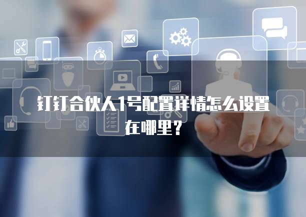 钉钉合伙人1号配置详情怎么设置在哪里?