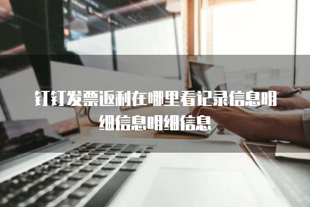 钉钉发票返利在哪里看记录信息明细信息明细信息