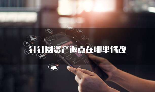 钉钉圆资产返点在哪里修改