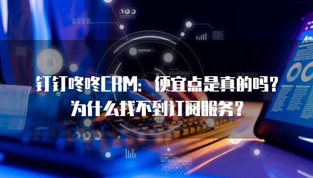 钉钉咚咚CRM:便宜点是真的吗?为什么找不到订阅服务?