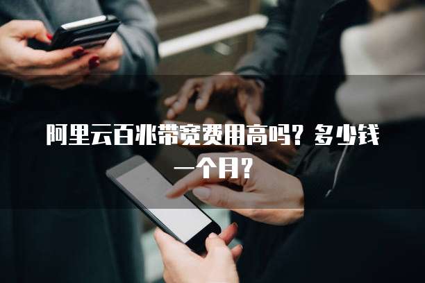 阿里云百兆带宽费用高吗?多少钱一个月?