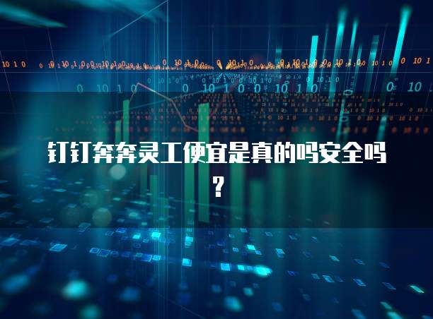 钉钉奔奔灵工便宜是真的吗安全吗?