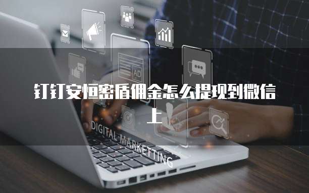 钉钉安恒密盾佣金怎么提现到微信上