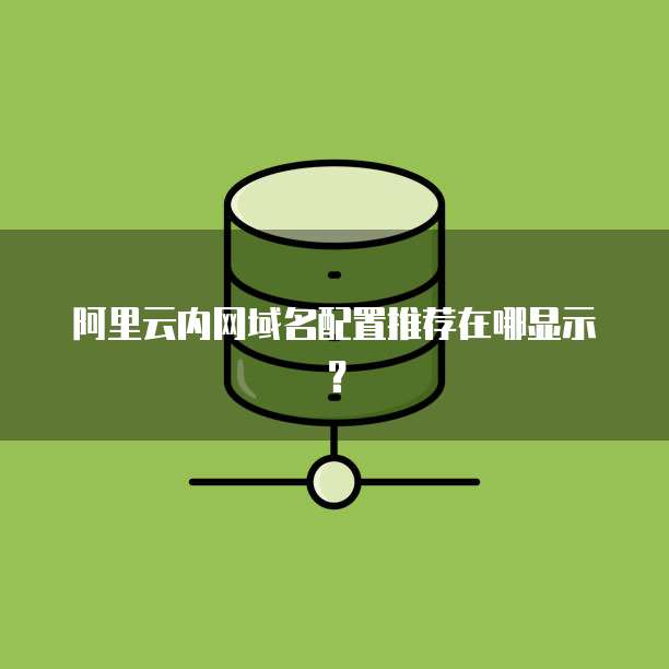 阿里云内网域名配置推荐在哪显示？