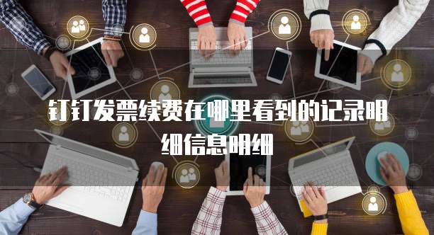 钉钉发票续费在哪里看到的记录明细信息明细