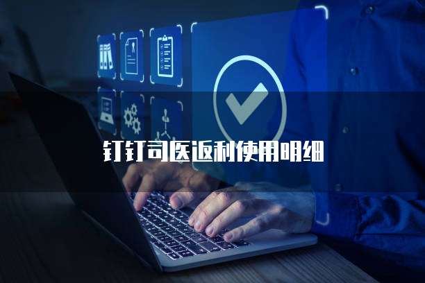 钉钉司医返利使用明细
