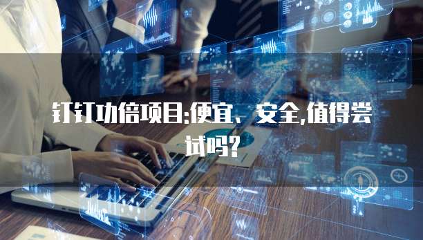 钉钉功倍项目:便宜、安全,值得尝试吗?