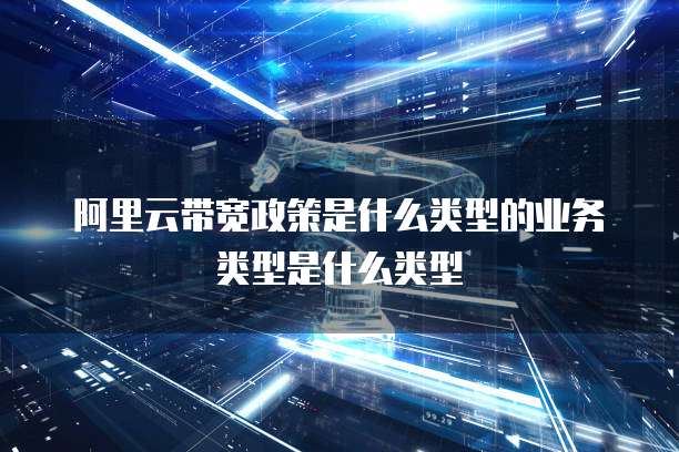 阿里云带宽政策是什么类型的业务类型是什么类型
