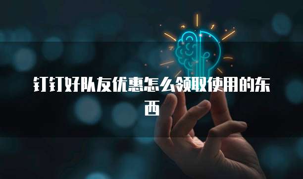钉钉好队友优惠怎么领取使用的东西
